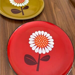 Vintage Japanese Daisy Trays - pair